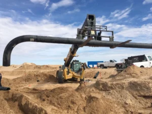 pipeline construction company at work
